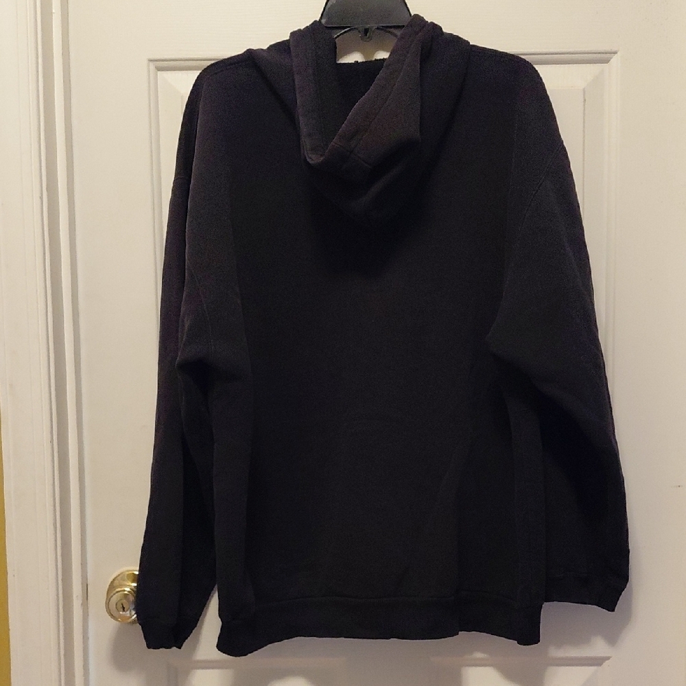 Vans Black Full-Zip Hooded Sweater with Red Logo Tab - Picture 2 of 5